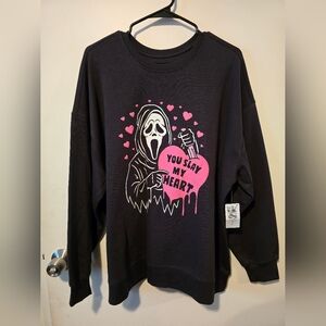 Torrid NWT Ghostface "You Slay My Heart" Crewneck Sweatshirt
